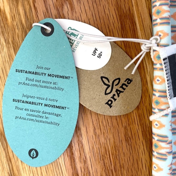 PrAna NWT Reversible Breya Swim Bikini Bottom Granite Bonita Green Blue Sz L - Picture 14 of 14